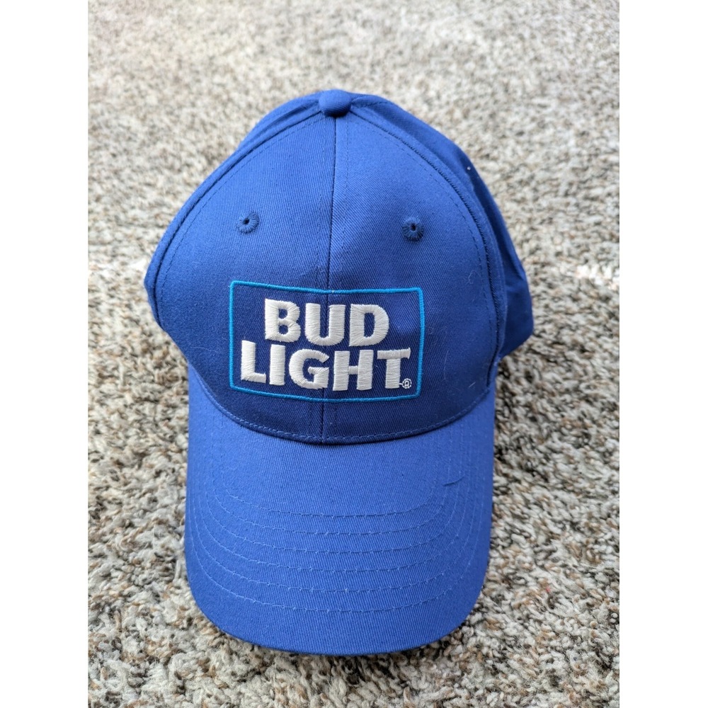Bud Light St. Louis Brewery Strapback Hat K-Products Blue‎ OSFM Budweiser
